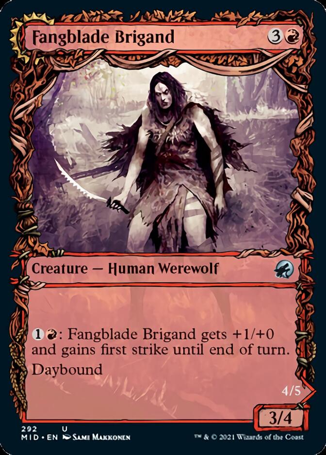 Fangblade Brigand // Fangblade Eviscerator (Showcase Equinox) [Innistrad: Midnight Hunt] | Card Citadel
