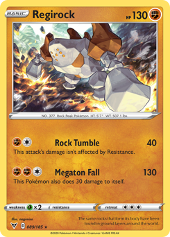 Regirock (089/185) [Sword & Shield: Vivid Voltage] | Card Citadel