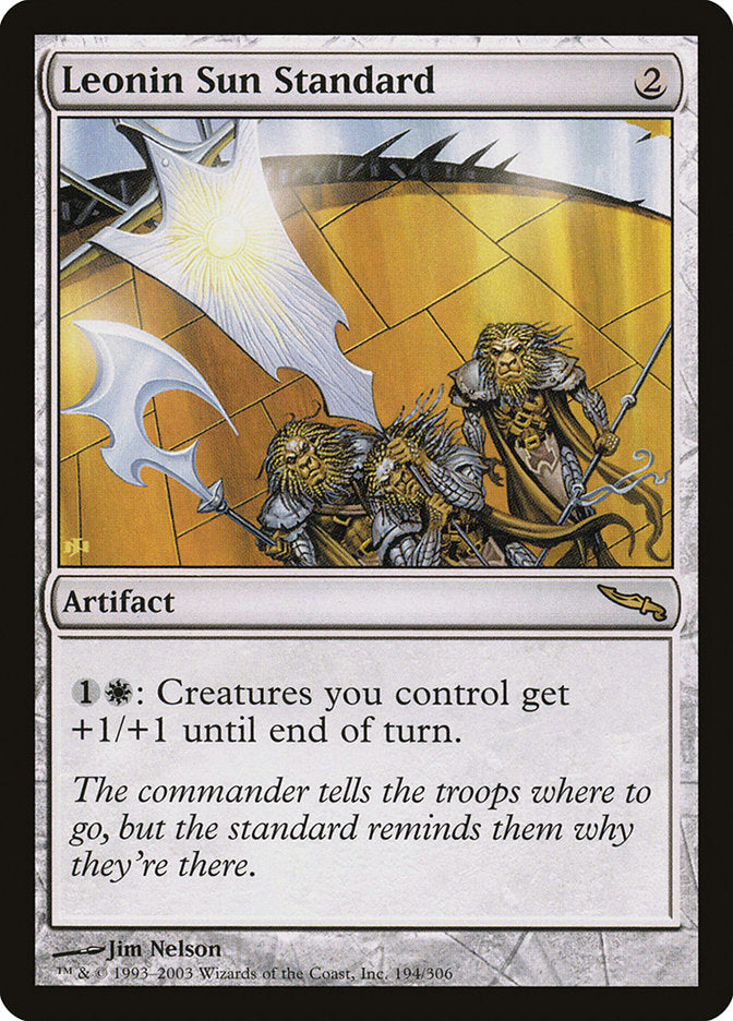 Leonin Sun Standard [Mirrodin] | Card Citadel