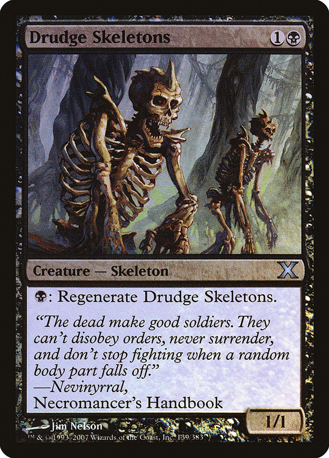 Drudge Skeletons (Premium Foil) [Tenth Edition] | Card Citadel