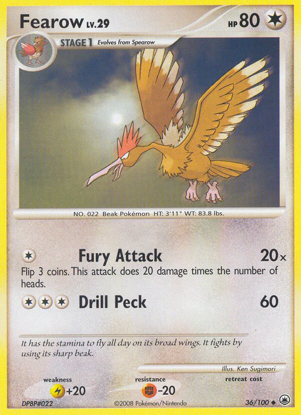 Fearow (36/100) [Diamond & Pearl: Majestic Dawn] | Card Citadel