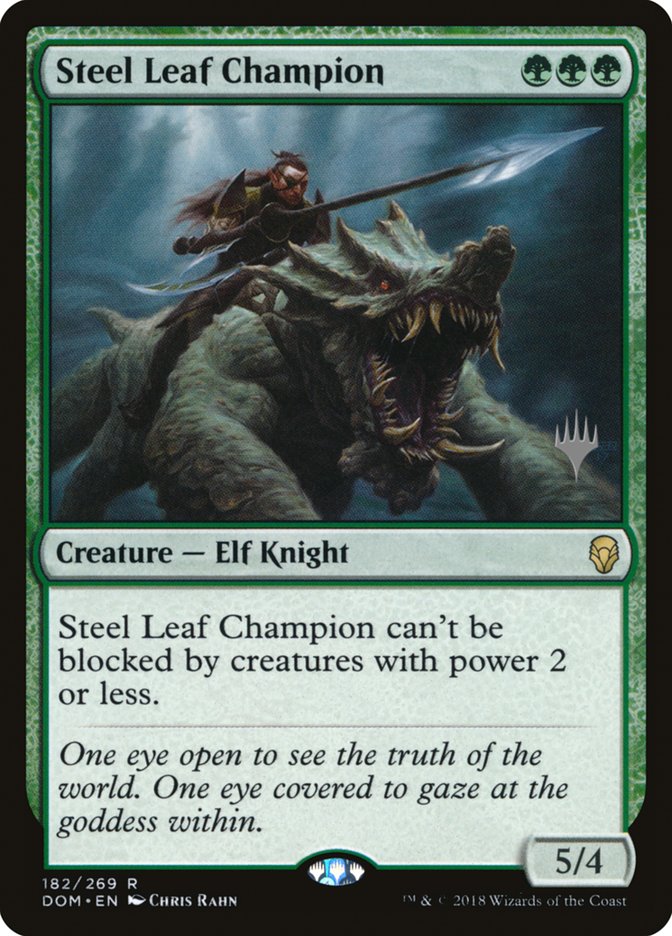 Steel Leaf Champion [Dominaria Promos] | Card Citadel