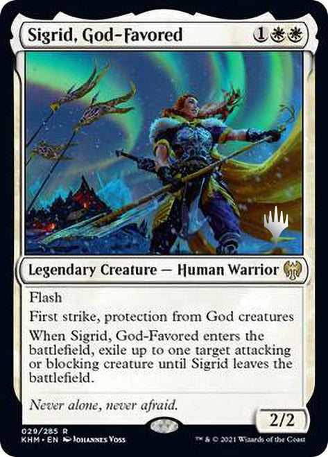 Sigrid, God-Favored [Kaldheim Promo Pack] | Card Citadel