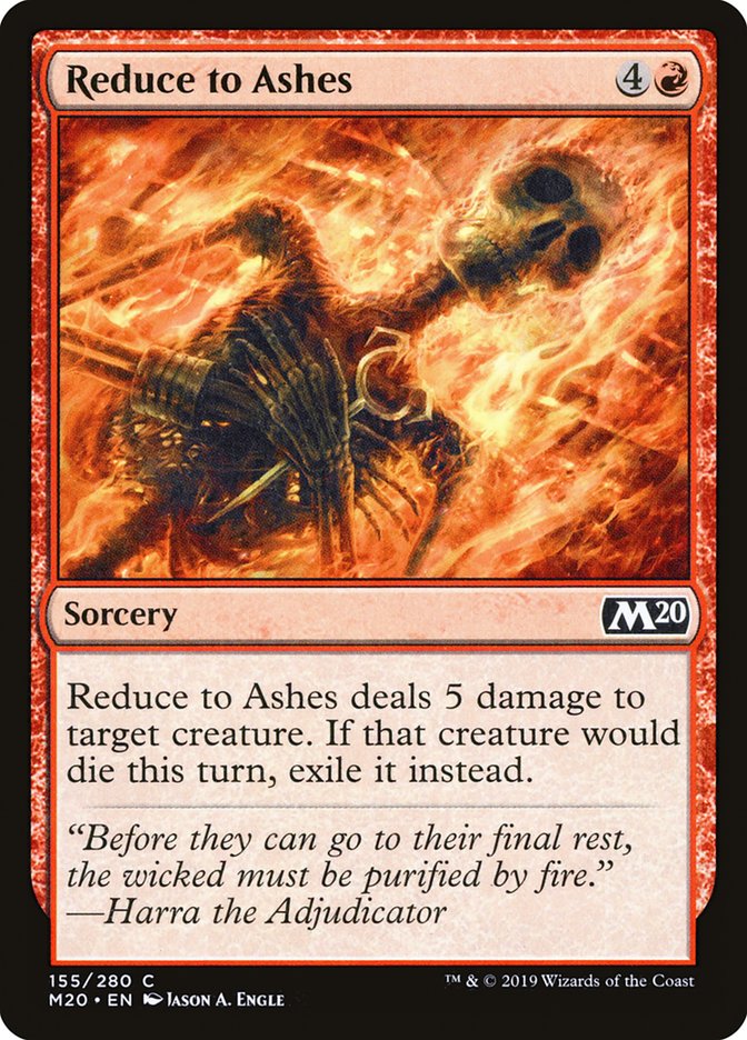 Reduce to Ashes [Core Set 2020] | Card Citadel