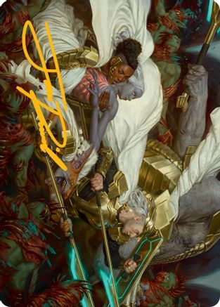 Storm the Seedcore Art Card (Gold-Stamped Signature) [March of the Machine Art Series] | Card Citadel