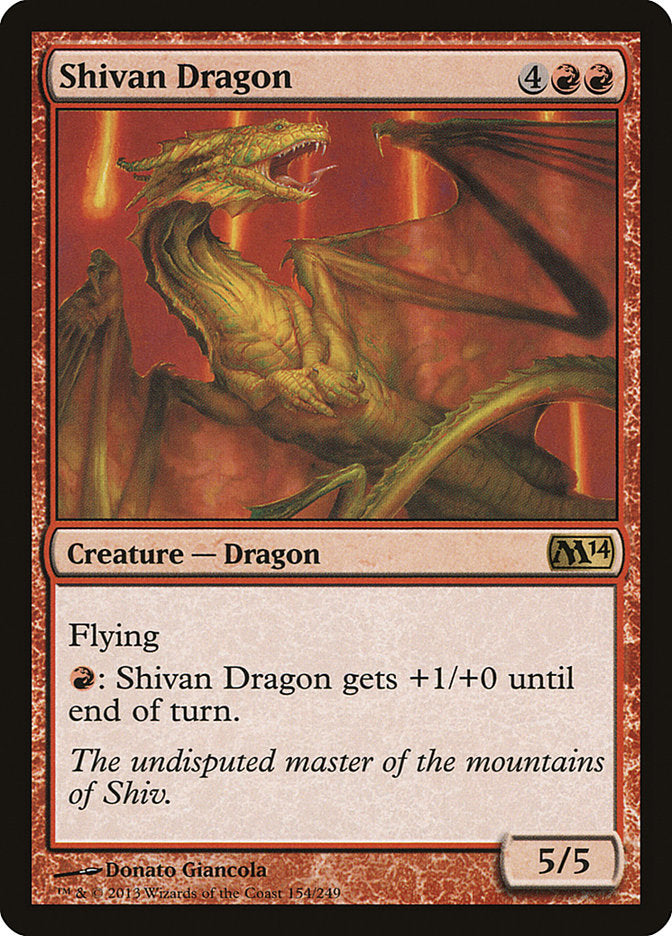 Shivan Dragon [Magic 2014] | Card Citadel