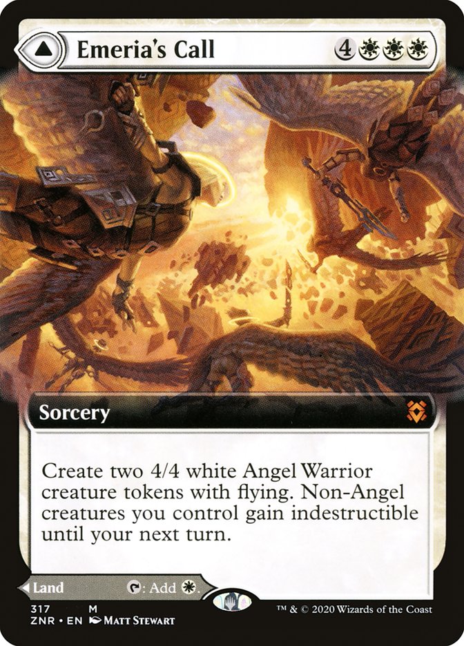 Emeria's Call // Emeria, Shattered Skyclave (Extended Art) [Zendikar Rising] | Card Citadel