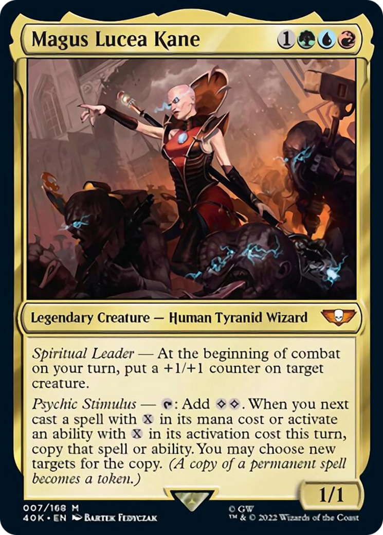 Magus Lucea Kane (Surge Foil) [Universes Beyond: Warhammer 40,000] | Card Citadel