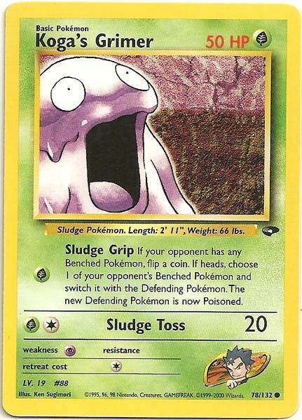 Koga's Grimer (78/132) [Gym Challenge Unlimited] | Card Citadel