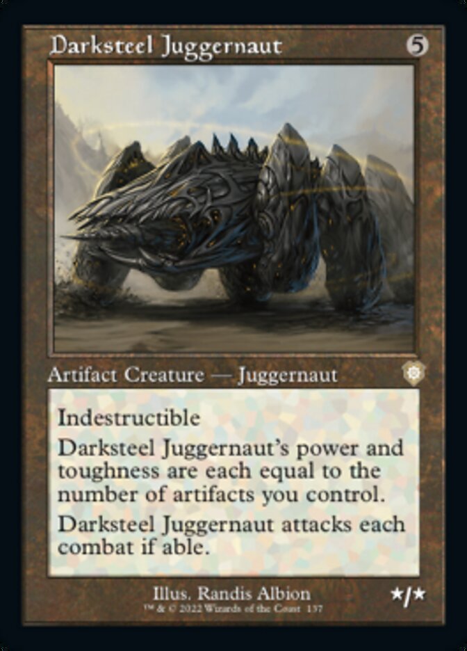 Darksteel Juggernaut (Retro) [The Brothers' War Commander] | Card Citadel