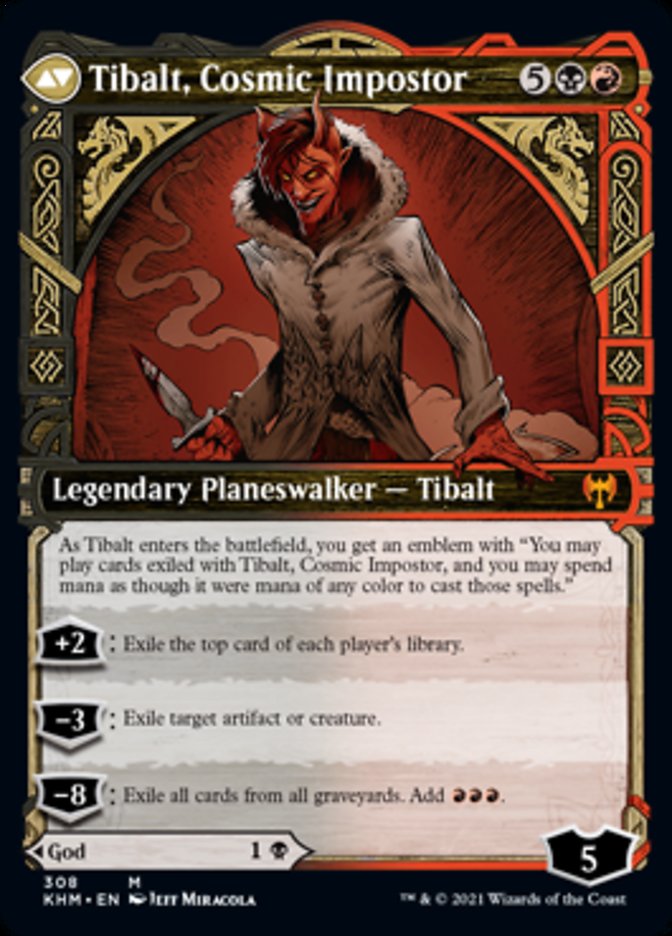 Valki, God of Lies // Tibalt, Cosmic Impostor (Showcase) [Kaldheim] | Card Citadel