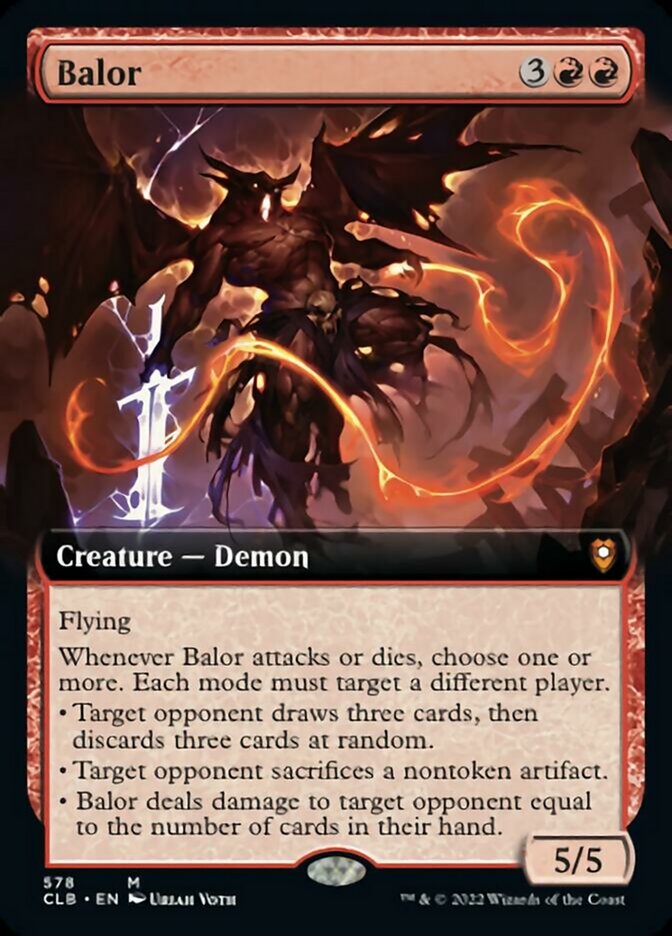 Balor (Extended Art) [Commander Legends: Battle for Baldur's Gate] | Card Citadel