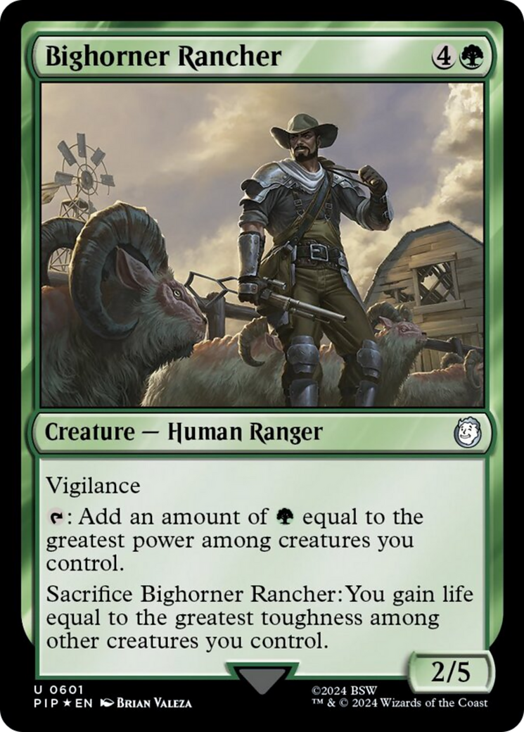 Bighorner Rancher (Surge Foil) [Fallout] | Card Citadel