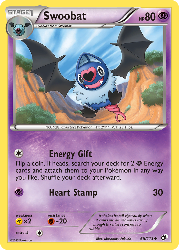 Swoobat (65/113) [Black & White: Legendary Treasures] | Card Citadel