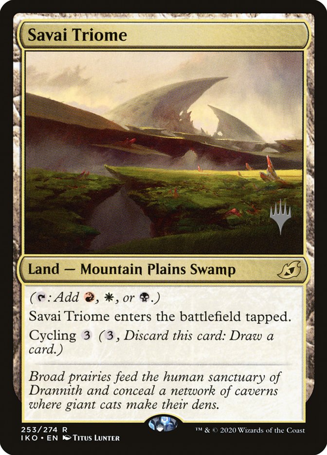 Savai Triome (Promo Pack) [Ikoria: Lair of Behemoths Promos] | Card Citadel