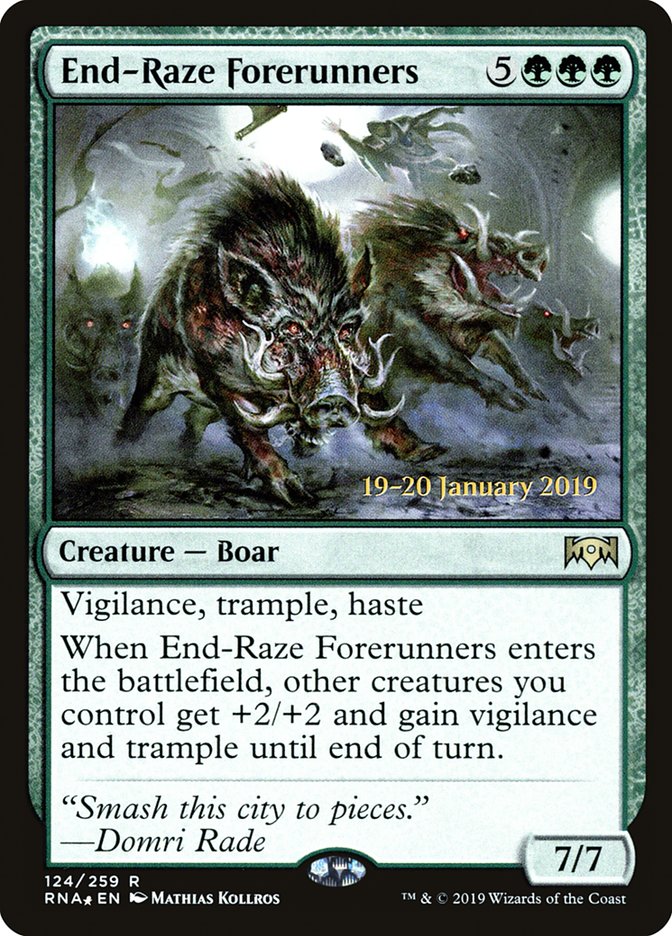 End-Raze Forerunners [Ravnica Allegiance Prerelease Promos] | Card Citadel