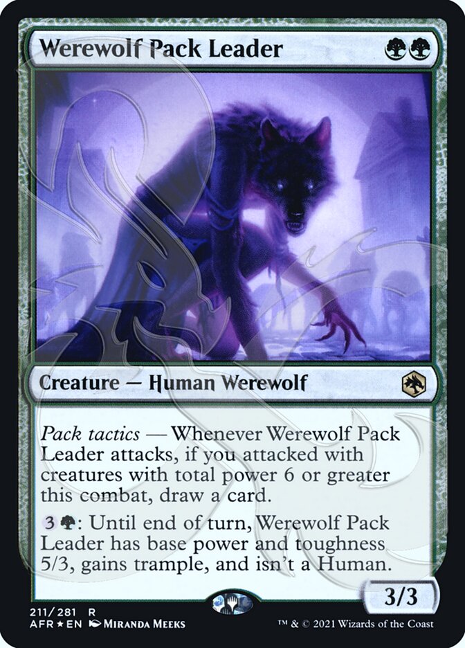 Werewolf Pack Leader (Ampersand Promo) [Dungeons & Dragons: Adventures in the Forgotten Realms Promos] | Card Citadel