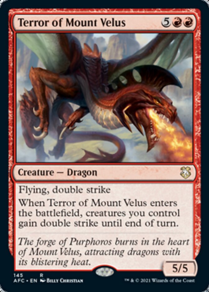Terror of Mount Velus [Dungeons & Dragons: Adventures in the Forgotten Realms Commander] | Card Citadel