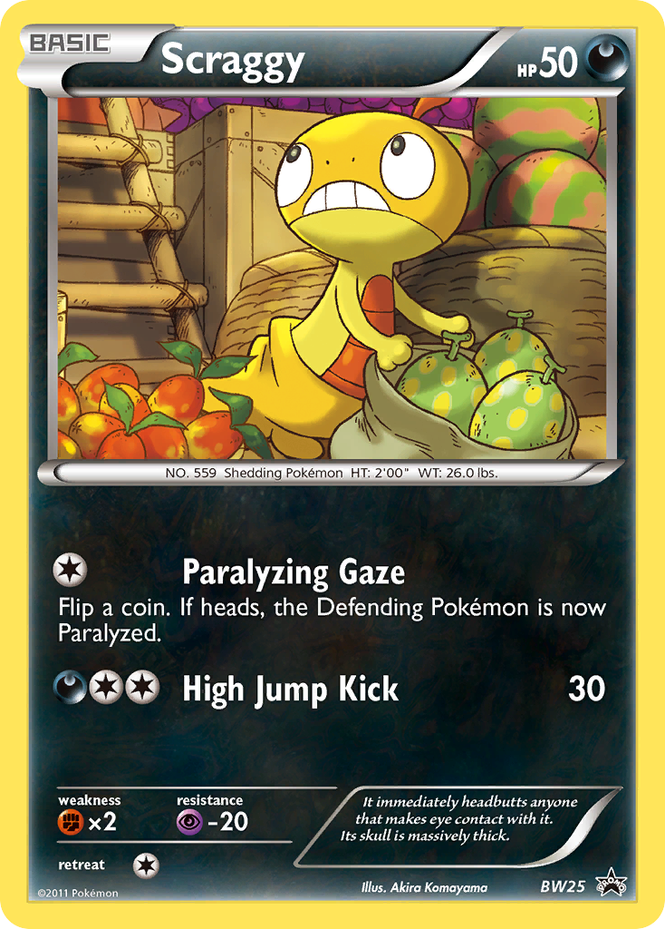 Scraggy (BW25) [Black & White: Black Star Promos] | Card Citadel