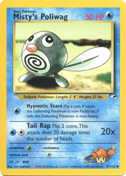 Misty's Poliwag (87/132) [Gym Heroes Unlimited] | Card Citadel
