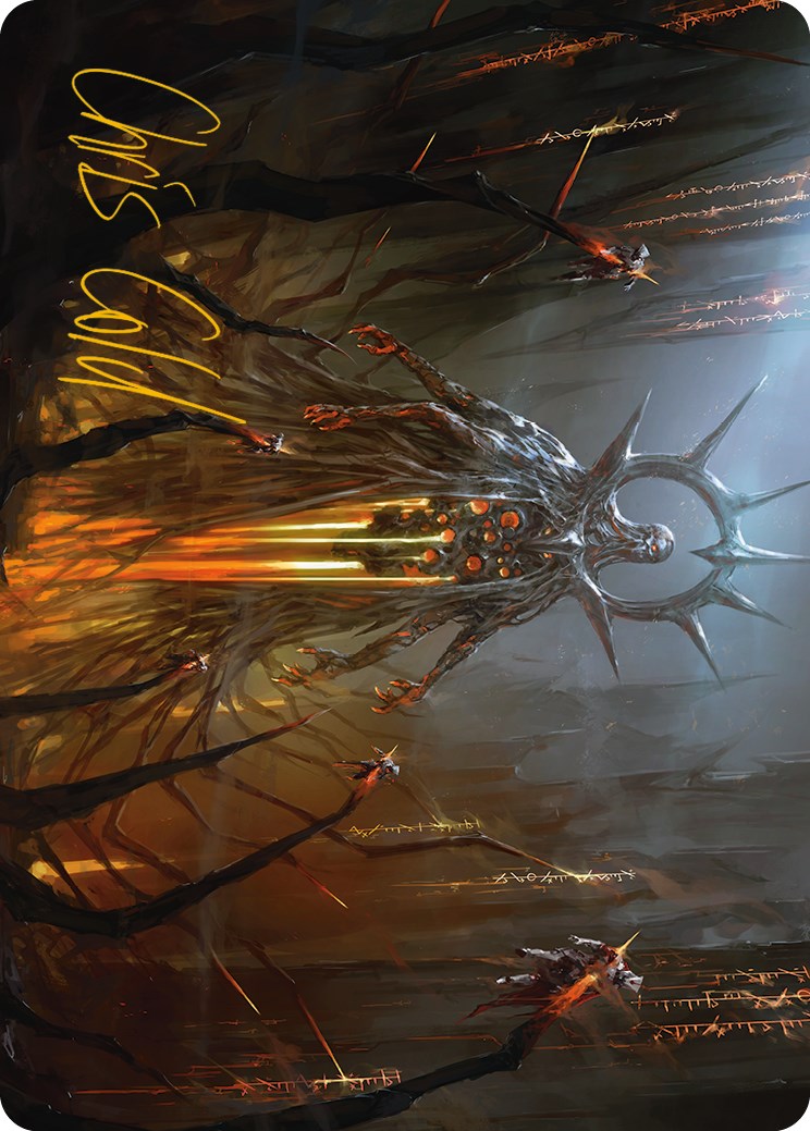 Solphim, Mayhem Dominus Art Card (Gold-Stamped Signature) [Phyrexia: All Will Be One Art Series] | Card Citadel