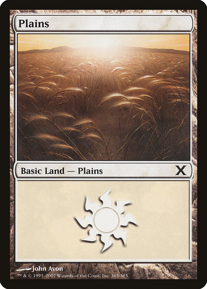 Plains (365) [Tenth Edition] | Card Citadel