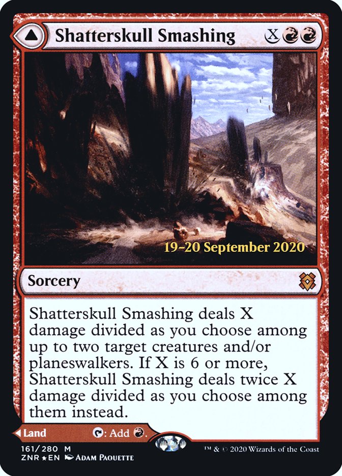 Shatterskull Smashing // Shatterskull, the Hammer Pass  [Zendikar Rising Prerelease Promos] | Card Citadel