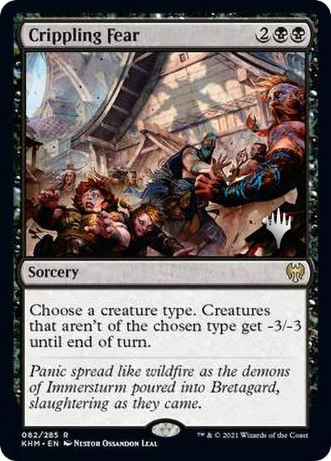 Crippling Fear [Kaldheim Promo Pack] | Card Citadel