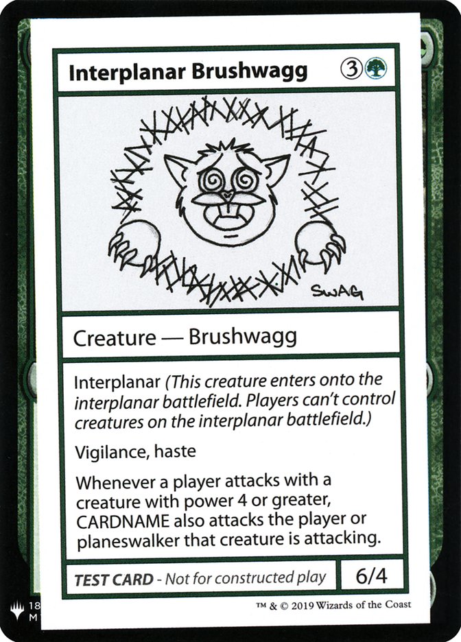 Interplanar Brushwagg [Mystery Booster Playtest Cards] | Card Citadel