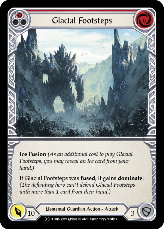 Glacial Footsteps (Red) [U-ELE016] Unlimited Normal | Card Citadel