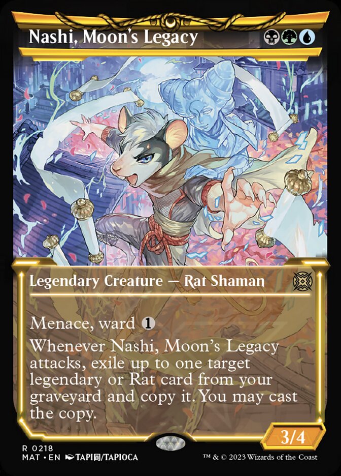 Nashi, Moon's Legacy (Showcase Halo Foil) [March of the Machine: The Aftermath] | Card Citadel