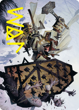 Estwald Shieldbasher Art Card (Gold-Stamped Signature) [Innistrad: Crimson Vow Art Series] | Card Citadel