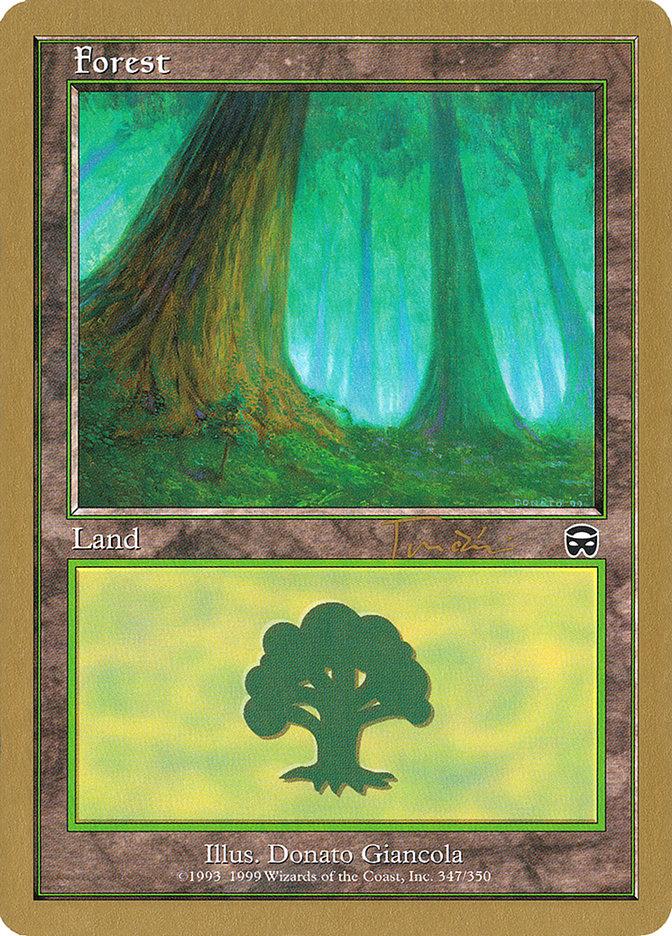 Forest (jt347a) (Jan Tomcani) [World Championship Decks 2001] | Card Citadel