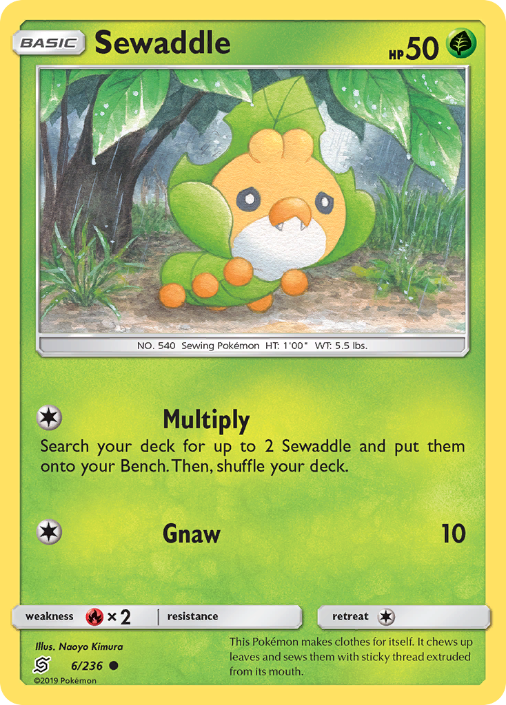 Sewaddle (6/236) [Sun & Moon: Unified Minds] | Card Citadel