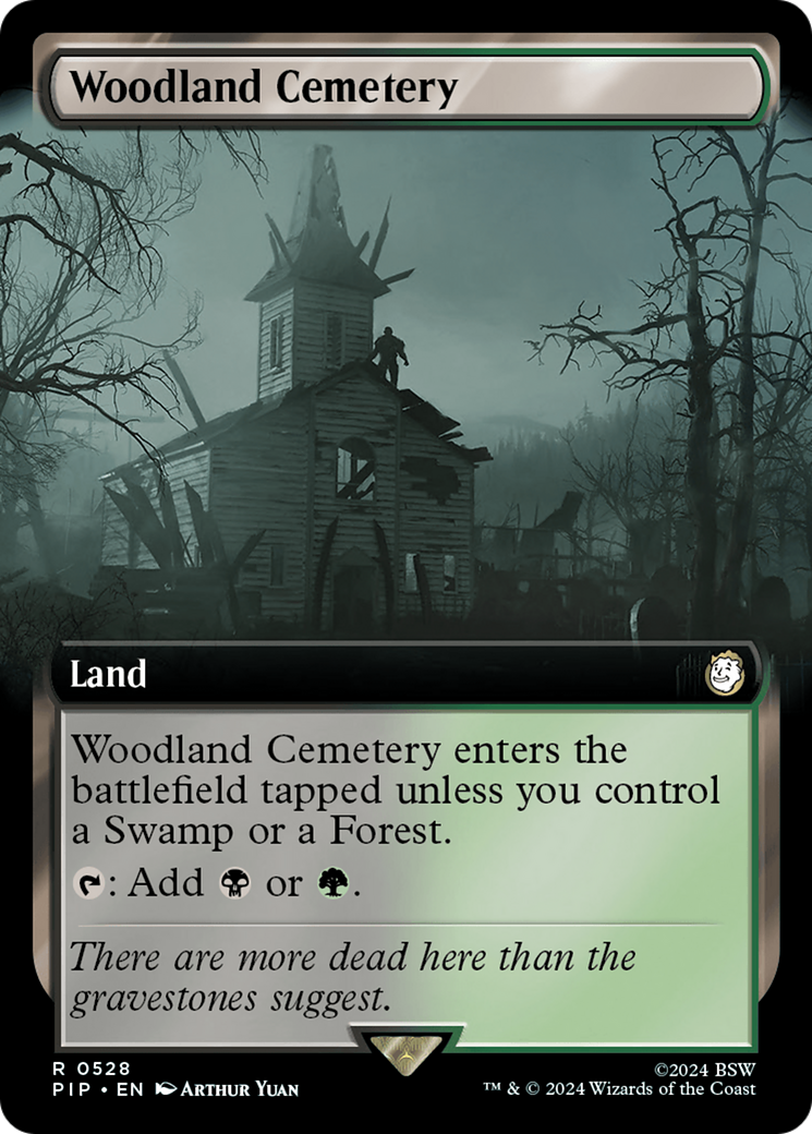 Woodland Cemetery (Extended Art) [Fallout] | Card Citadel