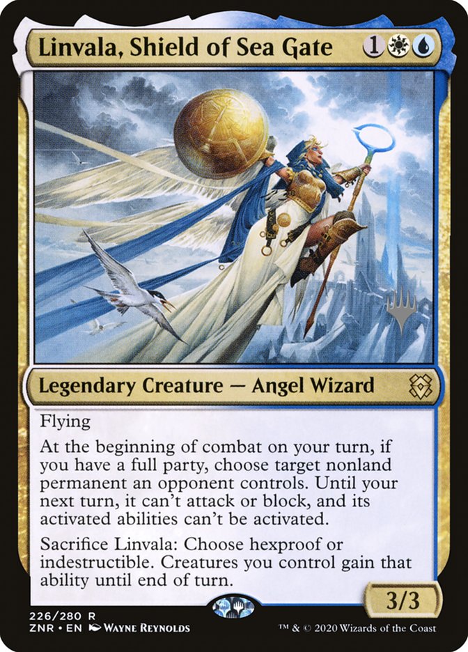 Linvala, Shield of Sea Gate (Promo Pack) [Zendikar Rising Promos] | Card Citadel