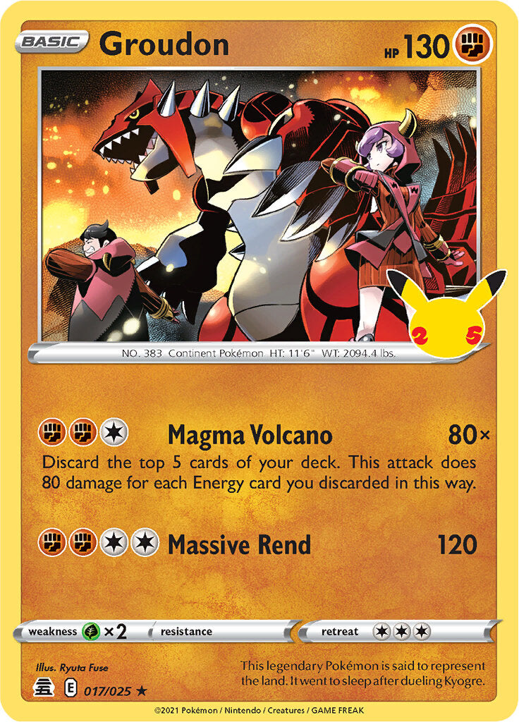 Groudon (017/025) [Celebrations: 25th Anniversary] | Card Citadel