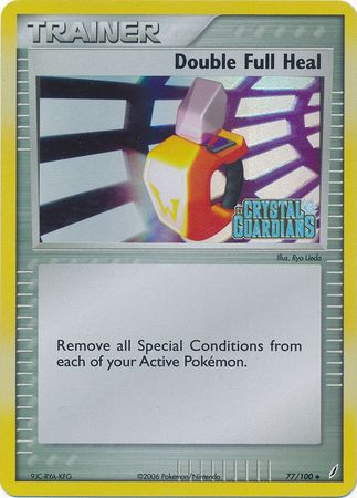 Double Full Heal (77/100) (Stamped) [EX: Crystal Guardians] | Card Citadel