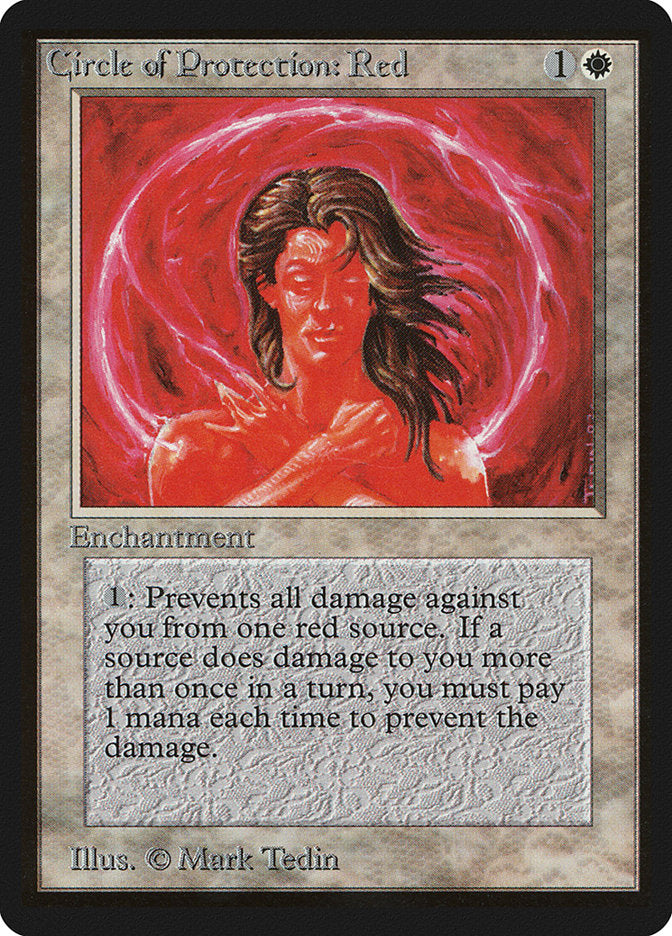 Circle of Protection: Red [Limited Edition Beta] | Card Citadel