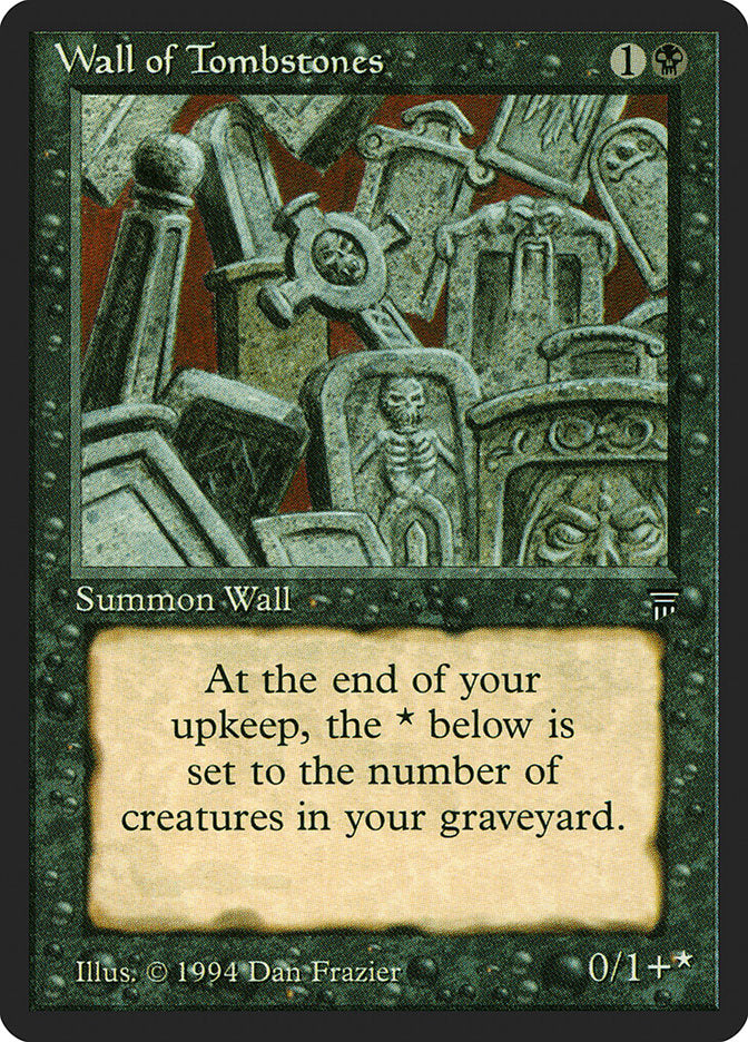 Wall of Tombstones [Legends] | Card Citadel