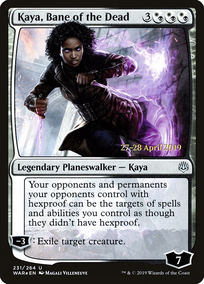 Kaya, Bane of the Dead  [War of the Spark Prerelease Promos] | Card Citadel