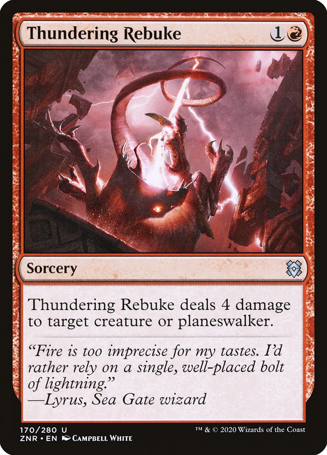 Thundering Rebuke [Zendikar Rising] | Card Citadel