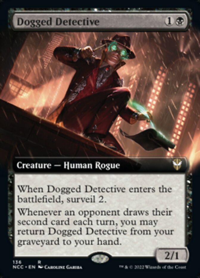 Dogged Detective (Extended Art) [Streets of New Capenna Commander] | Card Citadel