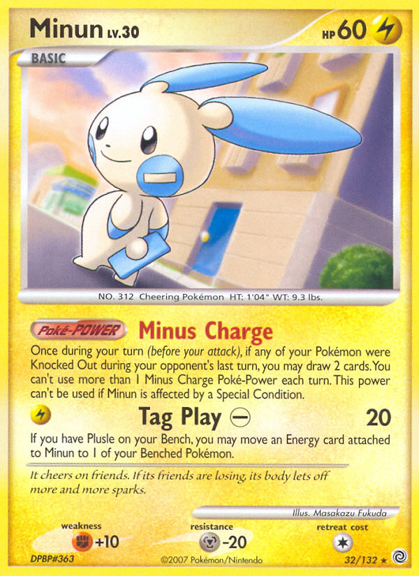 Minun (32/132) [Diamond & Pearl: Secret Wonders] | Card Citadel