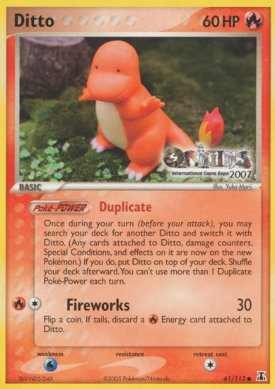 Ditto (61/113) (Origins Game Fair 2007) [EX: Delta Species] | Card Citadel