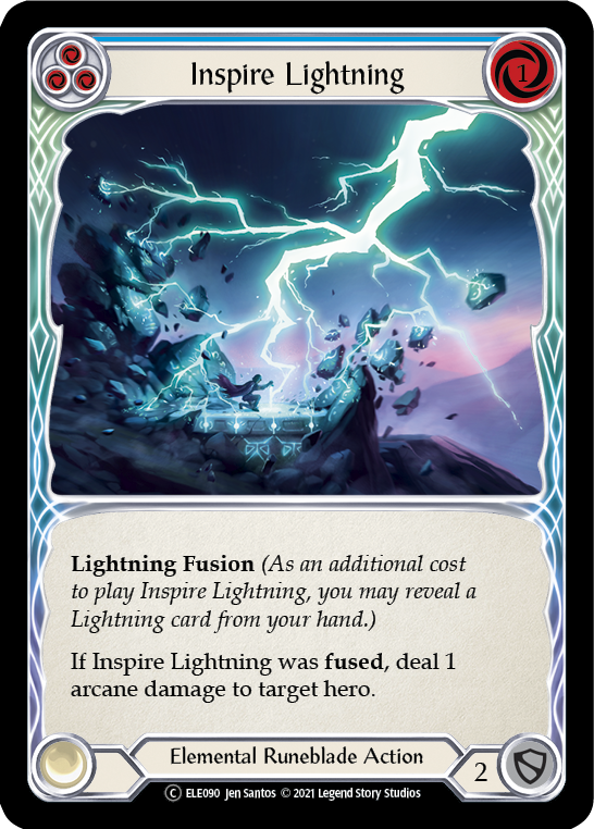 Inspire Lightning (Blue) [U-ELE090] Unlimited Normal | Card Citadel