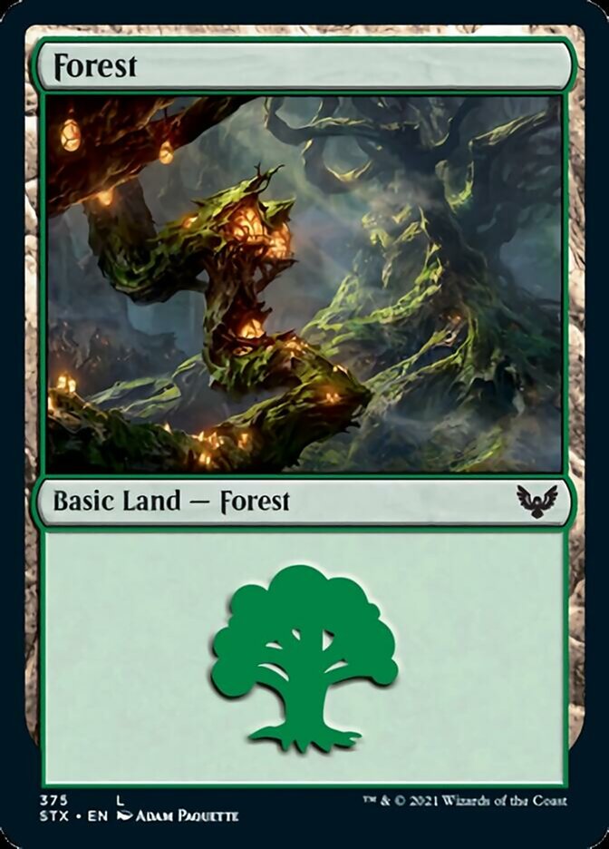 Forest (#375) [Strixhaven: School of Mages] | Card Citadel