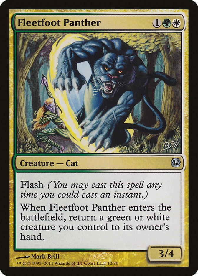 Fleetfoot Panther [Duel Decks: Ajani vs. Nicol Bolas] | Card Citadel