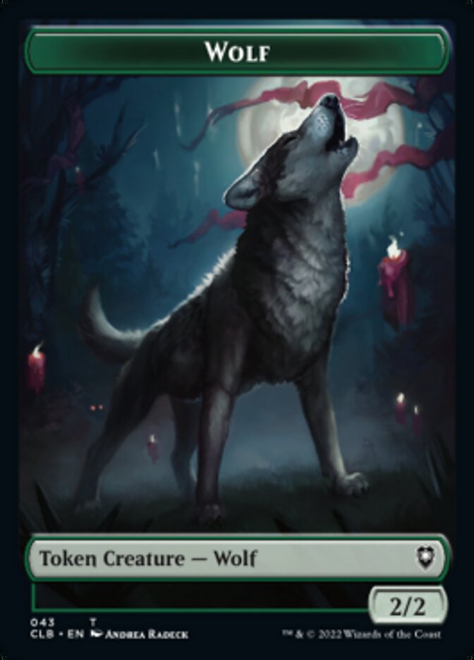 Wolf // Insect Double-sided Token [Commander Legends: Battle for Baldur's Gate Tokens] | Card Citadel