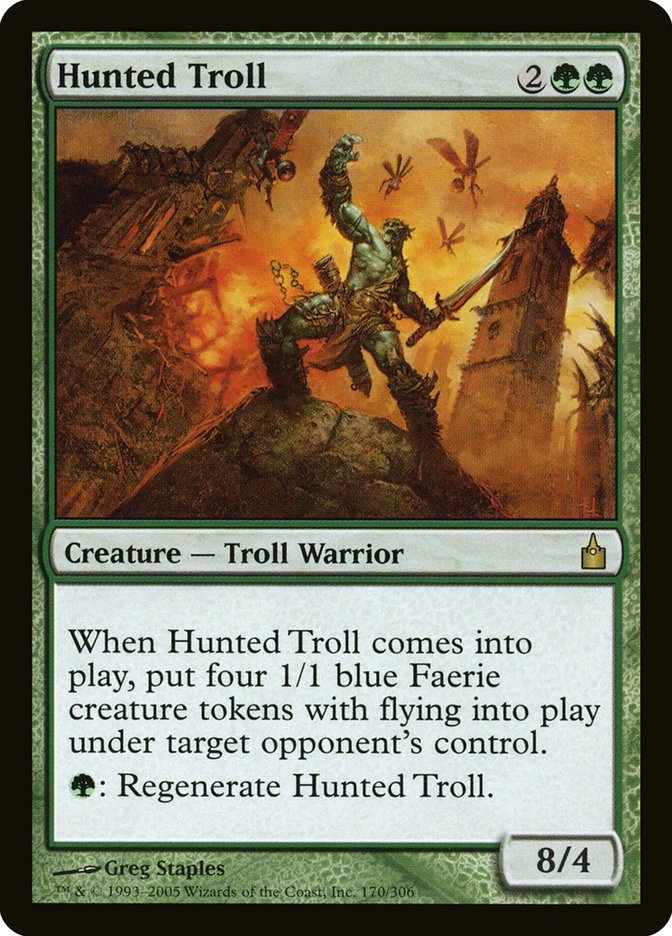 Hunted Troll [Ravnica: City of Guilds] | Card Citadel
